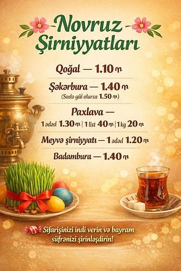 minceur cayı qiyməti: Novruz şirniyyatları – ev ləzzəti ilə! - Qoğal – qat-qat, yağlı — 4