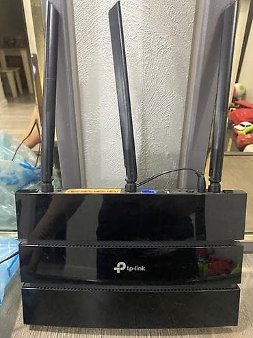 TP-Link Wi‑Fi router - Marka/model: TP-Link (3 antenalı, yüksək