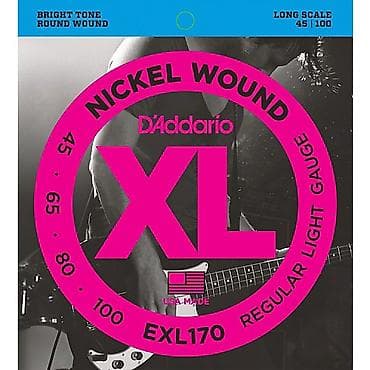 D'Addario BASS gitara uchun 1 dest sim
Model: EXL 170 — 1
