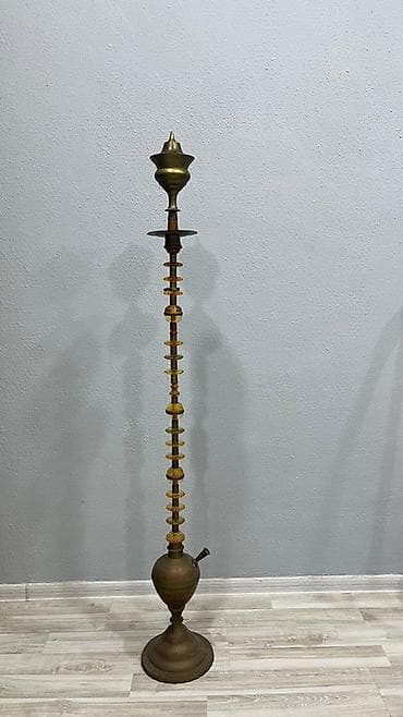 kul qabi: Misdən hazırlanmış dekorativ şamdan/şamaltı - Material: tam mis — 1