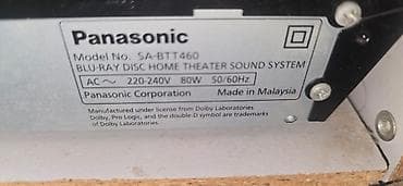panasonic kx: Panasonic SA-BTT460 Blu‑ray Disc Home Theater Sound System - Model — 1