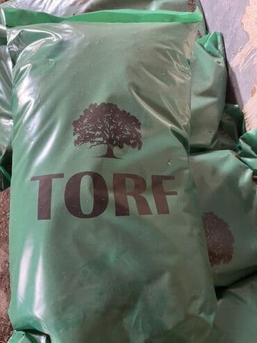 TORF – bitkilər üçün torf qarışığı - Yaşıl polietilen kisələrdə