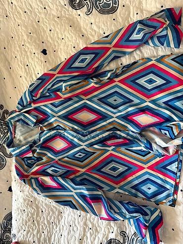 Polo Garage qadın köynəyi - Model: uzunqol, düyməli, klassik yaxalı -