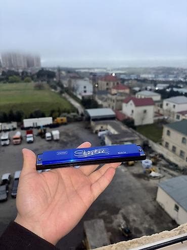 Məhsul: 24 dəlikli ağız harmonikası (mavi rəng) Brend işarəsi: YUEME — 2