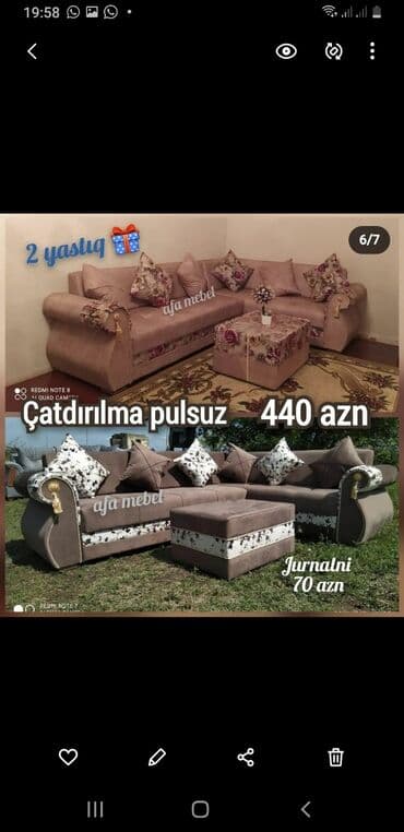 hediye qutusu: Künc divan, Yeni, Açılmayan, Ödənişli çatdırılma — 2