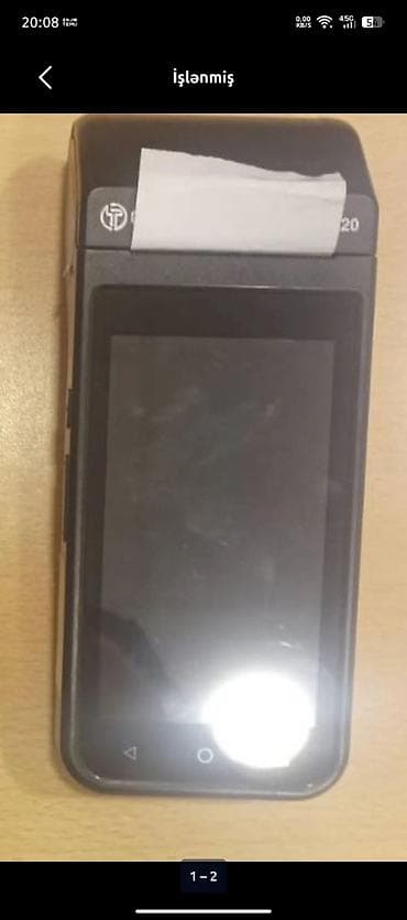 alfa term: Satışda: daşınan POS-terminal. Xüsusiyyətlər: - Sensorlu ekranlı — 1