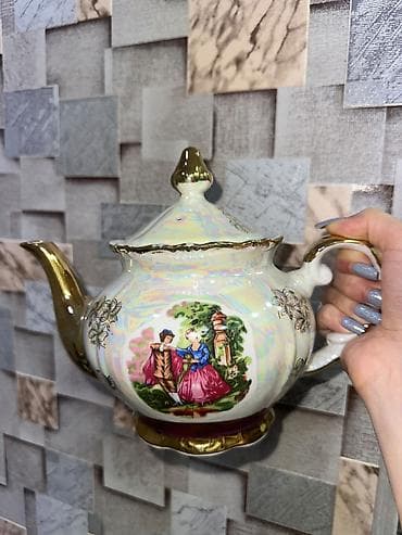 Çay dəsti, Farfor, Madonna, 6 nəfərlik, Yaponiya — 3