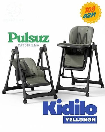 ✨ Kidilo 2-in-1 Uşaq Qidalandırma Masası – Yemək Masası + Yelləncək