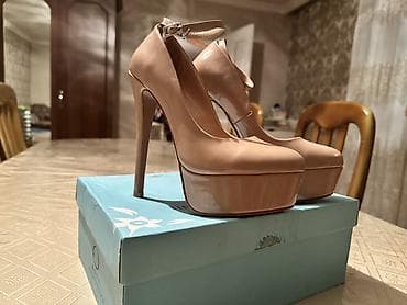 termo qadın krossovkaları: Ölçü: 37, rəng - Bej, İşlənmiş — 2