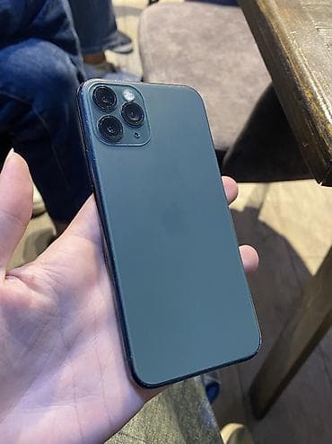 iphone 11 prp: IPhone 11 Pro, 256 GB, Matte Midnight Green, Simsiz şarj, Face ID — 2