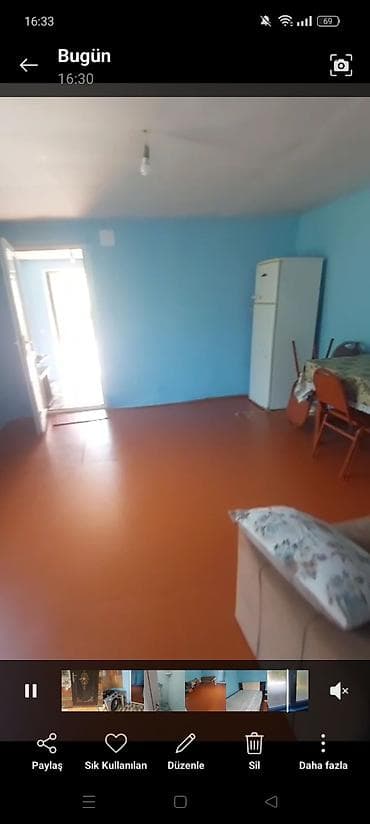 2 otaqli heyet evi ayle ucun verilir evde xaladenik paltar yuyan qaz — 2