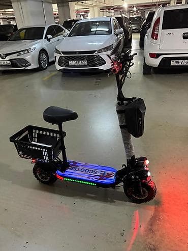 salcano baki: Elektrik skuter – E-SCOOTER - Güclü ikili ön fənərlər və arxa — 3