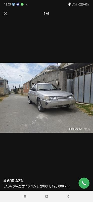 avcarka satılır: VAZ (LADA) 2110: 1.5 l | 2003 il Sedan — 1