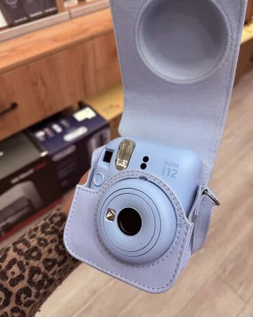 фотокамера canon powershot sx410 is black: Fujifilm Instax mini 12 – Lilac Purple Məhsul: Ani çap edən — 4