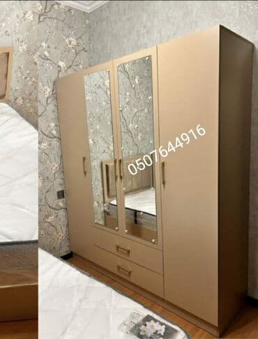 pulsuz dolab: Yeni, Açılan, 4 qapılı Düz dolab, Qarderob, paltar dolabı, Azərbaycan — 1