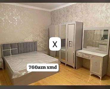 xonca desti: Yataq otağı mebel dəsti Komplekt: - Çarpayı (başlıq hissəsi — 1