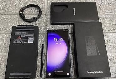 Samsung Galaxy S23 Ultra, 256 GB, rəng - Göy, Simsiz şarj