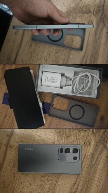 infinix: Infinix Note 50, 256 GB, rəng - Boz, Simsiz şarj — 1