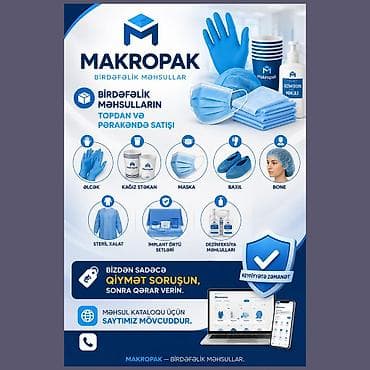ferid optik sumqayit: 📦 Birdəfəlik məhsulların topdan və pərakəndə satışı 🧤 Nitril əlcəklər — 2