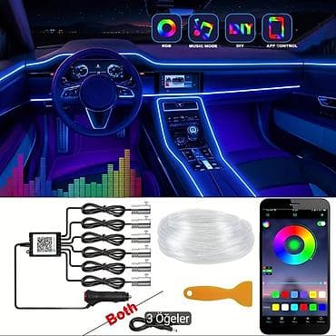 masin 06: Avtomobil üçün RGB LED salon işıqlandırma dəsti Xüsusiyyətlər: - RGB — 1