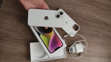 iphone se qiyməti: IPhone 14, 128 GB, Ağ, Face ID — 4