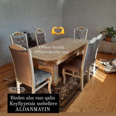 stol desdi: 👑Tumbali Masa dəsti **İstehsalın özündən alin həm vaxtiniza həm — 2