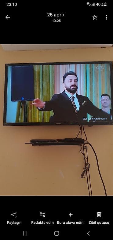 Samsung LED televizor - Təxmini diaqonal: 40–43 düym (divar