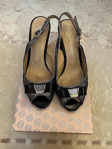 dəri ayaqqabılar: Paoletti qadın ayaqqabısı Razmer 37 - Model: Slingback, açıq burunlu — 2