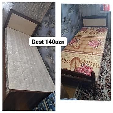 Təknəfərlik çarpayı, Matras ilə, Siyirməsiz