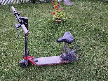 Elektrik nəqliyyatı: Ninebot elektrik skuter – oturacaqlı və səbət əlavə olunub - — 3