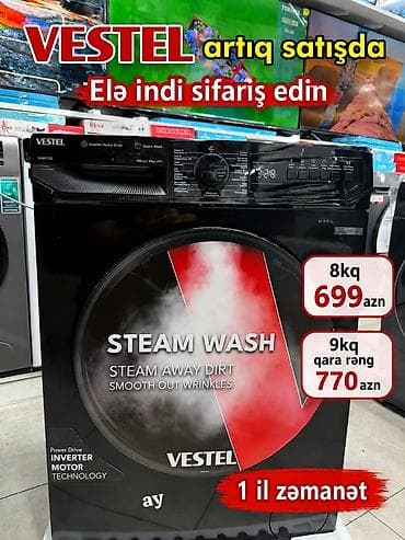 🔥*VESTEL Paltaryuyan* YENİ GƏLDİ! 🔥 🖤 QARA RƏNG | İNVERTOR MOTOR ⚙️ — 1