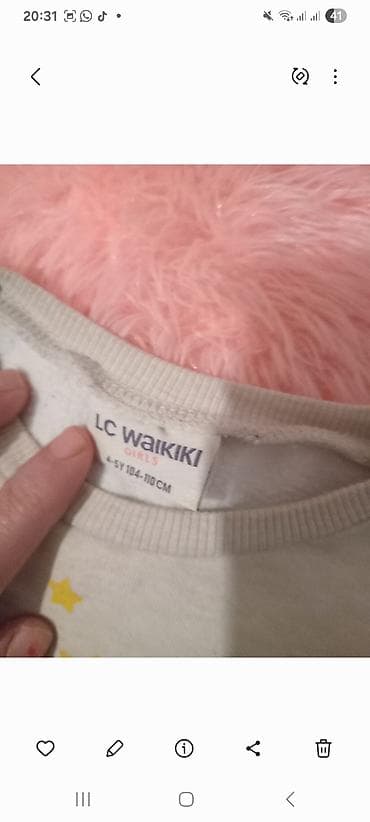 sunnet geyimi: Uşaq sviteri – LC Waikiki Girls - Ölçü: 4-5 yaş, 104–110 sm (etiketdə — 3