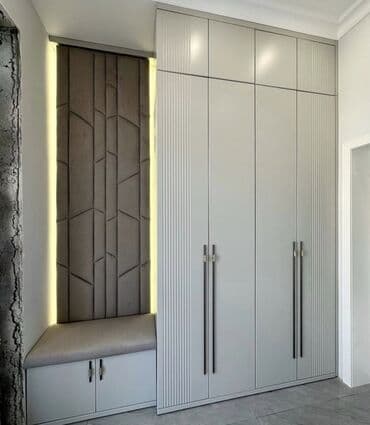 Мебель для дома: Новый, Распашной, 6 дверей Прямой шкаф, Шкаф в прихожей, Азербайджан — 4