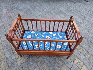 купим вашу мебель бу: Для девочки и мальчика, Четырехугольная, Колыбель, С бортиками, С матрасом, С механизмом качания — 2