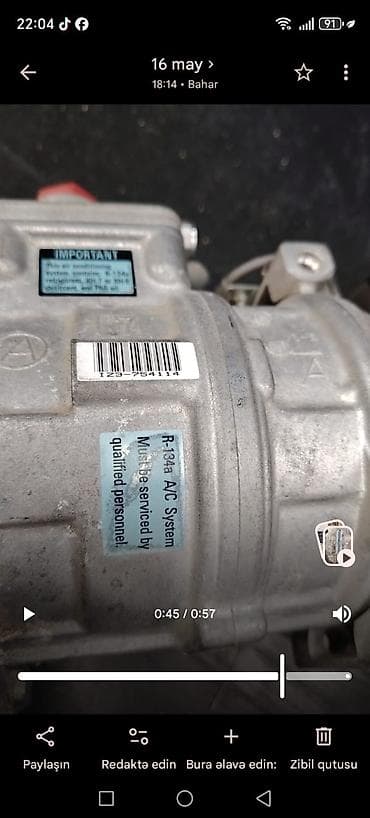 kia optima diffuser: Avtomobil kondisioner kompressoru - Tip: R-134a A/C System üçün — 3
