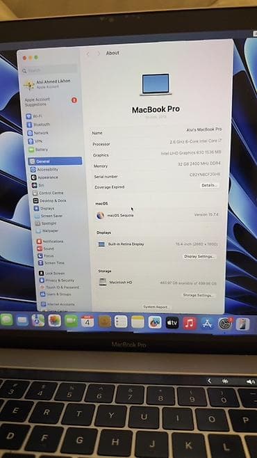 Apple MacBook Pro noutbuk - Ekran: 15 düym Retina (parlaq, yüksək — 5