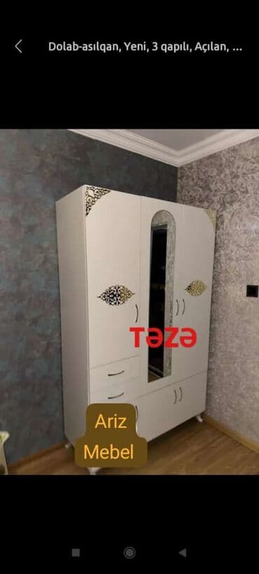 qapi: Yeni, Açılan, 1 qapı Düz dolab, Dolab-asılqan — 16