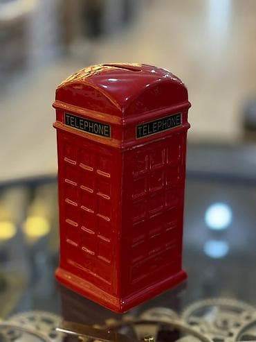Şəkillər, tablolar: Keramik pul yığan qutu – “Telephone Booth” dizaynı - Model: Klassik — 3