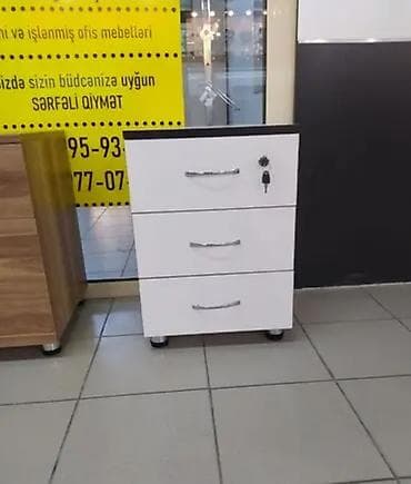 metbex ucun skaf: Ofis üçün 3 çekmecəli dolablar - Təyinat: ofis masası altı və ya — 3