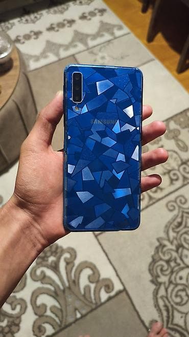 iphone da max: Samsung Galaxy A7 2018, 64 GB, rəng - Mavi, İki sim kartlı — 2