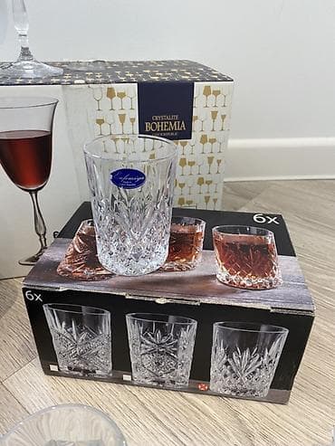 Qab-qacaq və mətbəx ləvazimatları: Çay dəsti, Xrustal — 4