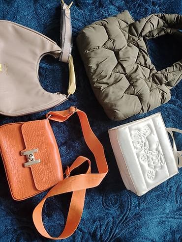 Qadın çanta dəsti – 4 model(hamisi birlikde 12 azn) - Bej rəngli