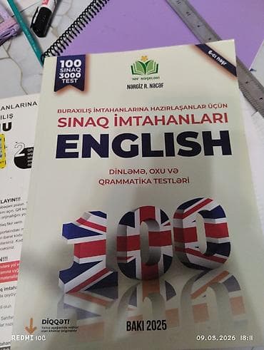 format velosiped: Məhsul: “Sınaq İmtahanları – English” (Nərgiz R. Nəcəf, “NN Nəşrləri” — 3