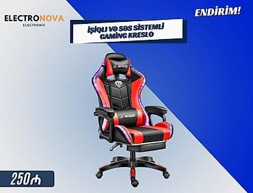 komputer işləri: 🎮 İşıqlı və Səs Sistemli Gaming Kreslo – ENDİRİM! Oyun həvəskarları — 1