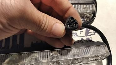 Avtomobilin elektrik sistemləri: LED gündüz yanışı (DRL) cütü - 2 ədəd uzunoval LED modul - Şəffaf — 2