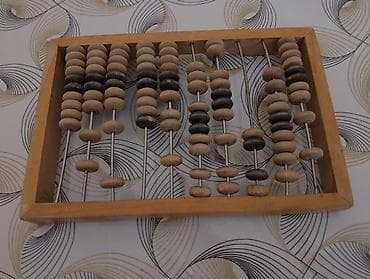 Taxta çərçivəli sayğac (abak) - Material: bərk taxta çərçivə, metal — 3