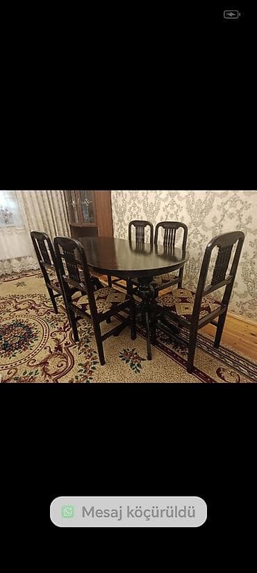 ofis oturacaqlar: İşlənmiş, 6 stul — 1