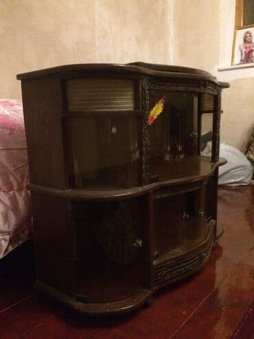 стол стойка для кухни: Б/у, Прямой ТВ стенд, С полками, Деревянный, Германия — 2