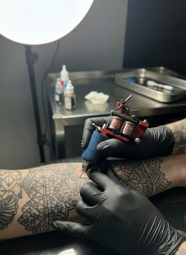 Digər gözəllik və estetika cihazları: Tatu avadanlıqları seti - Klassik coil tipli tatu maşını (qırmızı — 1