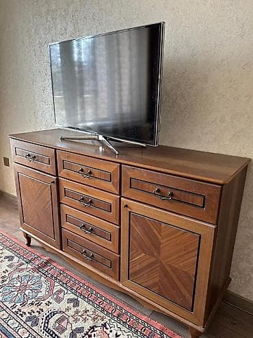 Для гостиной, Б/у, Нераскладной, Овальный стол, 6 стульев — 5